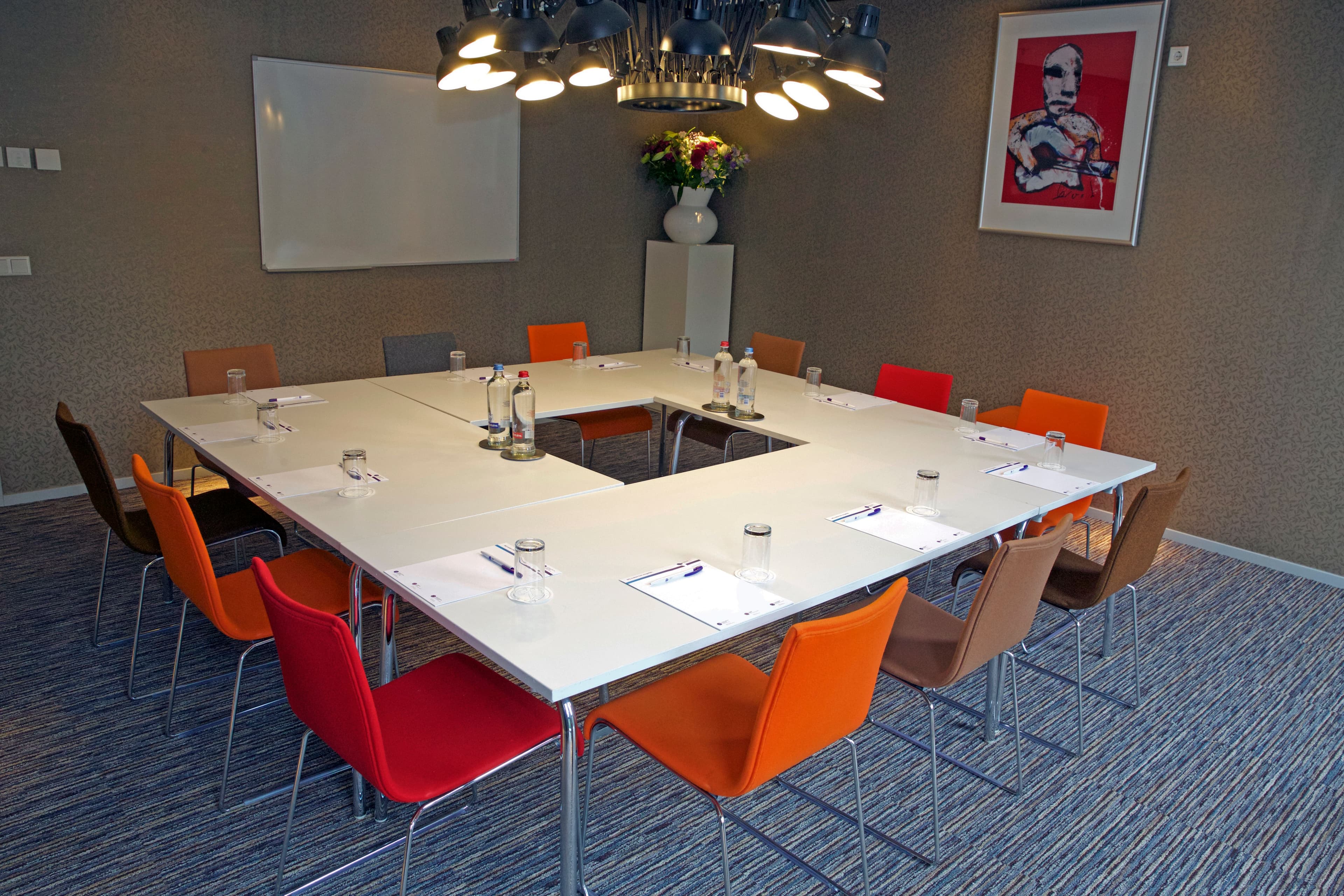 Blok opstelling meetingroom